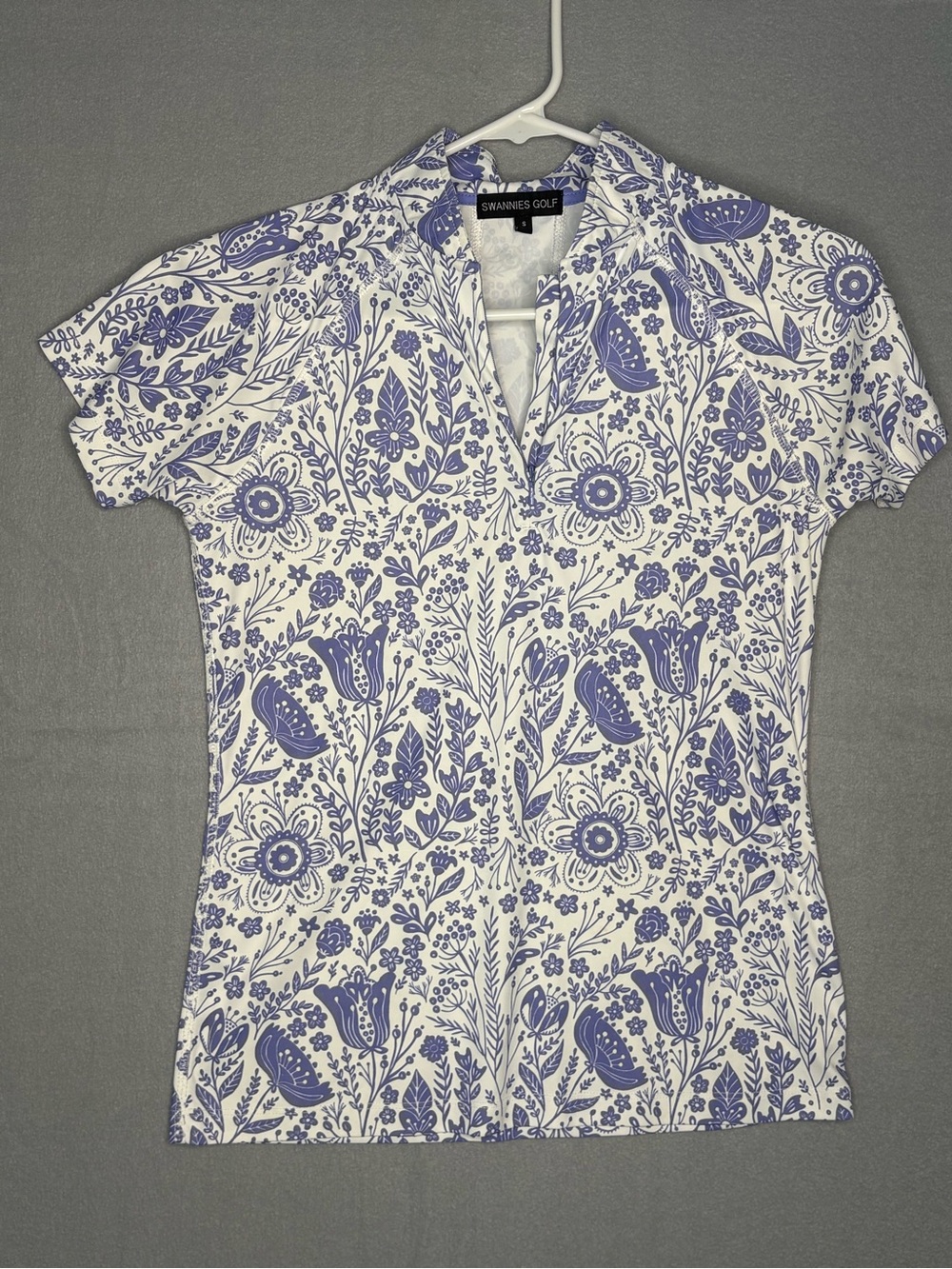 Swannies Golf Belmar Golf Club BG Floral Polo Women’s Small